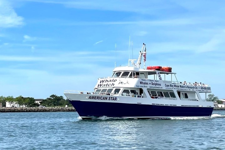 a large ship in the water