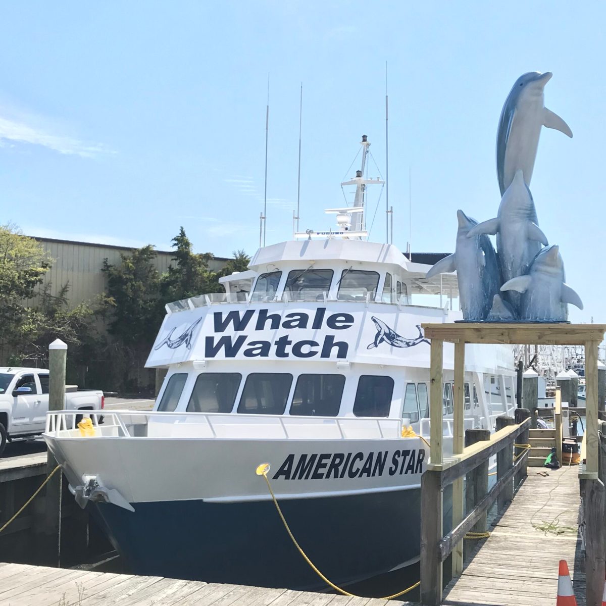 a boat docked at a dock